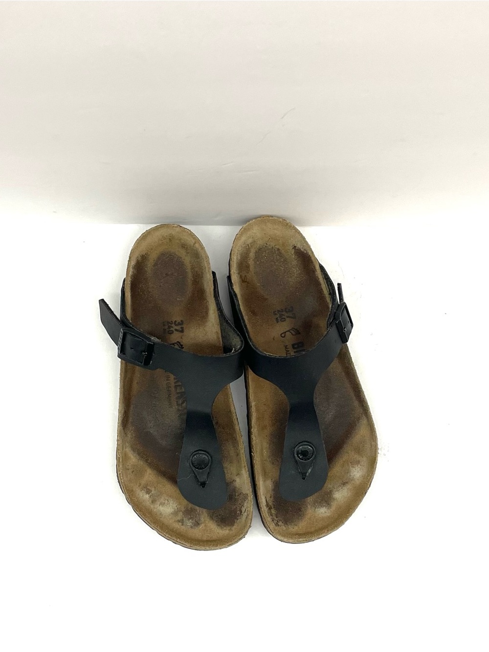 Birkenstock black Gizeh sandals Size US 6 - Picture 3 of 5